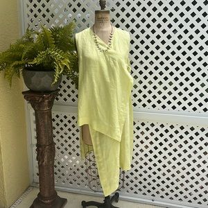 Bryn Walker Sleeveless Artsy Funky Linen Tunic